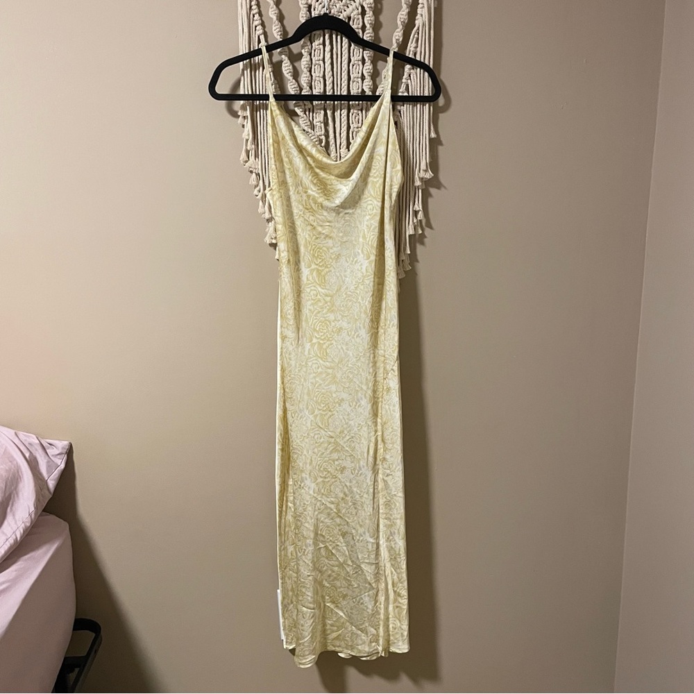 Satin Maxi Slip Dress Size Small